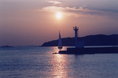 日本の夕陽百選 牛窓の夕陽